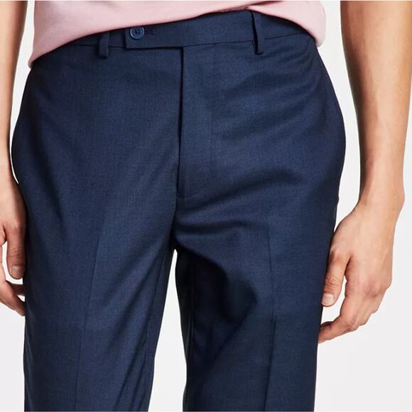 Calvin Klein Men's Navy Slim-Fit Performance Modern Dress Pants Size 38W 30L - Picture 4 of 5
